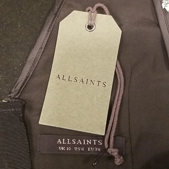 💕ALLSAINTS💕 Grace Odisha Dress ~ Odisha Black - Picture 7 of 10